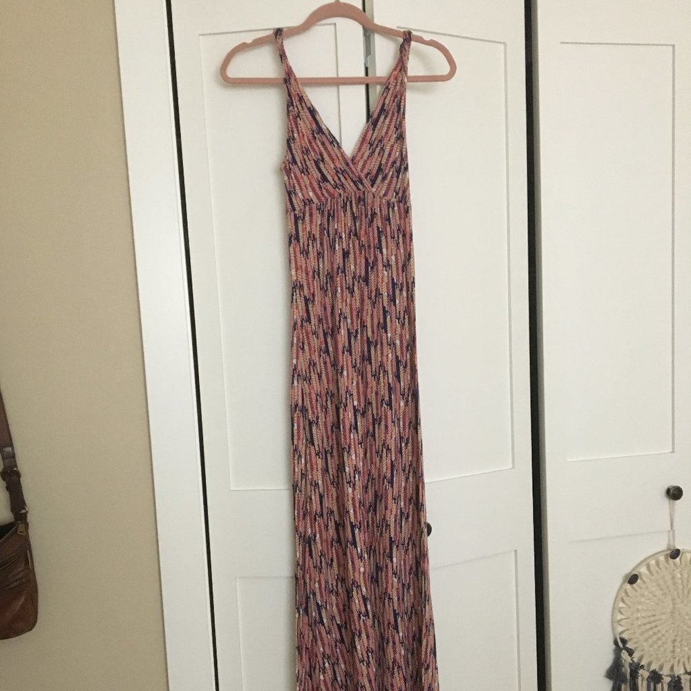 Multicolored Summer Maxi Dress (S/M)
